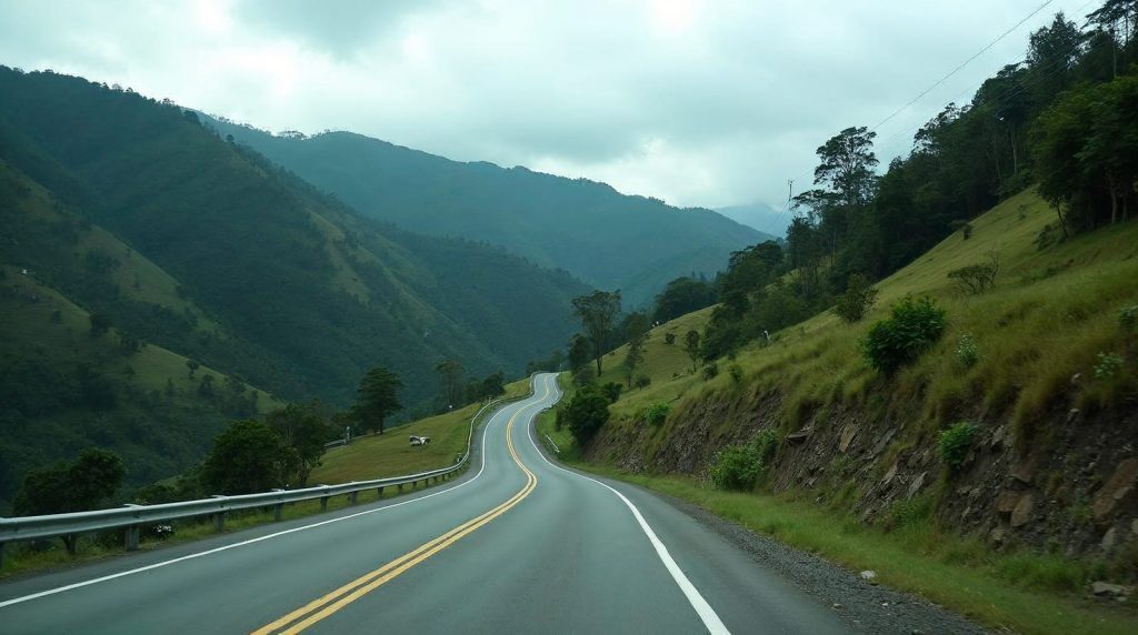 La vía Popayán-La Plata, la ruta oficial de acceso al parque cuando reabra.